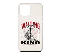 Carcasa para iPhone 12 Mini Esperando al Rey Esqueleto Cristiano Arte bíblico