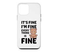 Carcasa para iPhone 12 Mini Está Bien, Estoy Bien, Todo está Bien Meme Funny Bear
