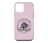 Carcasa para iPhone 12 Mini Está Bien ser Raro Ronda Viral Raccoon Cottagecore