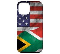 Carcasa para iPhone 12 Mini Estados Unidos y Sudáfrica Yin Yang - Bandera sudafricana Americana