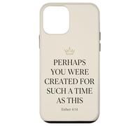 Carcasa para iPhone 12 Mini Ester 4:14 Corona Versículo de la Biblia Fe Mujeres