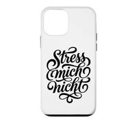 Carcasa para iPhone 12 Mini Estrés Mich Nicht Alemán Diciendo No Estrés