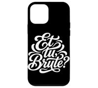 Carcasa para iPhone 12 Mini Et tu, Cita Latina Bruta Historia de la Antigua Roma