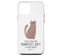 Carcasa para iPhone 12 Mini Every Good & Purrfect (Gift) is from Above - James 1:17 Cat