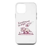 Carcasa para iPhone 12 Mini Everything Is Alright Dinosaur Asteroid Chaos Graphic Retro