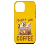 Carcasa para iPhone 12 Mini FA-Brew-Lous Corgi Juego de Palabras de café Barista Amante de los Perros