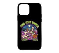 Carcasa para iPhone 12 Mini Fang-Tastic Summer Vampire Beach Drácula Vacaciones de Halloween