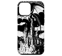 Carcasa para iPhone 12 Mini Fantasía Oscura Vintage gótico Castillo dragón Mito Guay