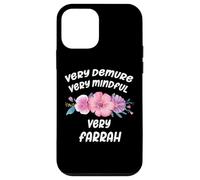 Carcasa para iPhone 12 Mini Farrah Personalized Very Demure Very Mindful Farrah Name