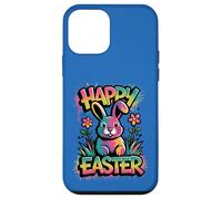 Carcasa para iPhone 12 Mini Feliz Pascua Conejito Graffiti Arte Colorido Primavera Vacaciones