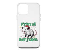 Carcasa para iPhone 12 Mini Festive But Feral Possum Design Christmas Humor
