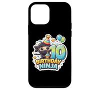 Carcasa para iPhone 12 Mini Fiesta de niños Ninja de cumpleaños de 10 años Diez 10 décimo décimo