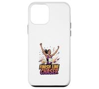Carcasa para iPhone 12 Mini Finish Line Chaser Running Motivación Atleta Diseño