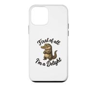 Carcasa para iPhone 12 Mini First of All I’m A Delight Funny Alligator Crocodile Gator