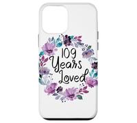 Carcasa para iPhone 12 Mini Floral 109 Years Old 109th Birthday Women's 109 Years Loved
