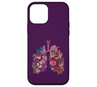 Carcasa para iPhone 12 Mini Floral Pulmones Respiratorio Anatomía Mariposa Naturaleza Arte