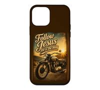 Carcasa para iPhone 12 Mini Follow Jesus He is The Way Christian Motorcycle Gospel Biker