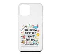 Carcasa para iPhone 12 Mini For I Know The Plans I Have For You Christian Back To School