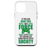 Carcasa para iPhone 12 Mini Forced to Put Controller Down Re-Enter Society Gamer