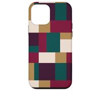 Carcasa para iPhone 12 Mini Formas rectangulares geométricas de Bloques de Color en Tonos de joyería Profundos