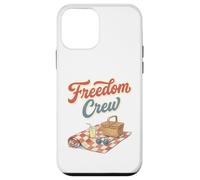 Carcasa para iPhone 12 Mini Freedom Crew Patriotic Picnic Diseño Vintage Script Retro