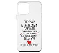 Carcasa para iPhone 12 Mini Friendship is Like Peeing In Your Pants Best Friend Coworker