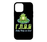Carcasa para iPhone 12 Mini Frog Confíe plenamente en Dios Clásico Cristiano Fe & Religión