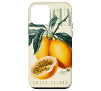 Carcasa para iPhone 12 Mini Fruta orgánica botánica del Sabor Dulce de la Fruta de la pasión Vintage