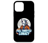 Carcasa para iPhone 12 Mini Full Throttle Lunacy Howling Biker Wolf Graphic