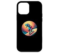Carcasa para iPhone 12 Mini Fun Dinosaur Skateboarder Skater Design