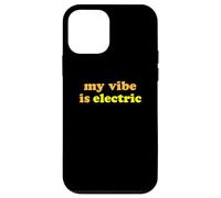 Carcasa para iPhone 12 Mini Fun My Vibe is Electric Funny Gen Z Millennial Saying