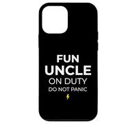 Carcasa para iPhone 12 Mini Fun Uncle On Duty Do Not Panic Hermano Hermano