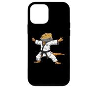 Carcasa para iPhone 12 Mini Funny Bearded Dragons Doing Karate Samurai Ninja Lizard