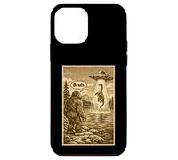 Carcasa para iPhone 12 Mini Funny Bigfoot Bruh UFO Alien Loch Ness Monster Abduction