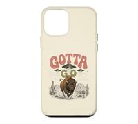 Carcasa para iPhone 12 Mini Funny Buffalo Gotta Go OVNI Alien Desert Design Western Humor