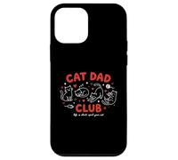 Carcasa para iPhone 12 Mini Funny Cat Dad Club Mima a Tus Gatos