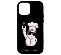 Carcasa para iPhone 12 Mini Funny Chef Rockstar Cook Retro Style Rosa Diseño