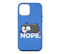 Carcasa para iPhone 12 Mini Funny Chibi Anime Kawai Kids Sleep Nap Nope Penguin Lover