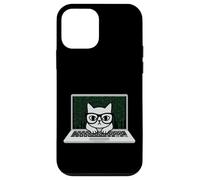 Carcasa para iPhone 12 Mini Funny Coding Cat Computer Tech Ingeniero desarrollador de Software