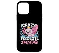 Carcasa para iPhone 12 Mini Funny Cute Crazy Axolotl Lady Animal Lover For Women Girls