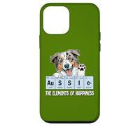 Carcasa para iPhone 12 Mini Funny Elements of Happiness Blue Merle Aussie Lover