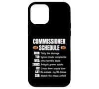 Carcasa para iPhone 12 Mini Funny Fantasy Football Commissioner Schedule Draft Day