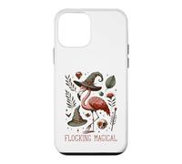 Carcasa para iPhone 12 Mini Funny Flamingo Pun Flocking Magical Pagan Wiccan Witch