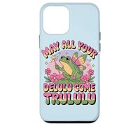 Carcasa para iPhone 12 Mini Funny Frog Humor. May All Your Delulu Come Trululu Fairy