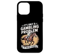Carcasa para iPhone 12 Mini Funny Horse Racing Gambling Joke for Betting Fans Design