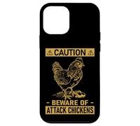 Carcasa para iPhone 12 Mini Funny Mens Womens Girls Caution Buff Orpington Chicken Lover