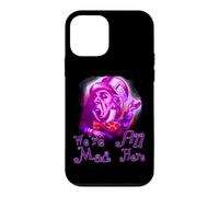 Carcasa para iPhone 12 Mini Funny Nerd We're All Mad Here Cheshire Alice Book Nerd