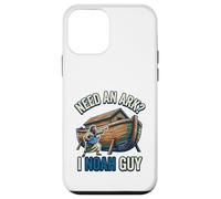 Carcasa para iPhone 12 Mini Funny Noah Ark Guy Christian Bible Juego de Palabras Humor Domingo Iglesia