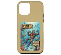Carcasa para iPhone 12 Mini Funny Retired Not My Problem Anymore Scuba Bigfoot