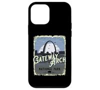 Carcasa para iPhone 12 Mini Gateway Arch National Park - Recuerdo Vintage de Vacaciones